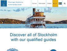 Tablet Screenshot of guidestockholm.com